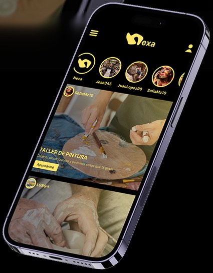 App de Nexa en un móvil